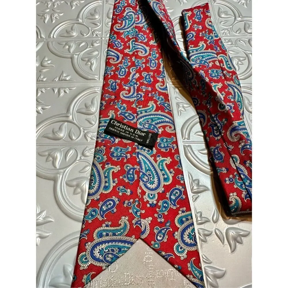Christian Dior vintage silk tie